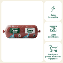 Cargar imagen en el visor de la galería, WB Menú BARF GRANDE de pavo 500g
