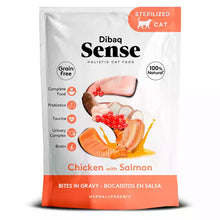 Cargar imagen en el visor de la galería, Sense dibaq Bocaditos de pollo y salmón gato 100 g