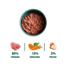 Cargar imagen en el visor de la galería, WB Menú BARF GRANDE de ternera 500g