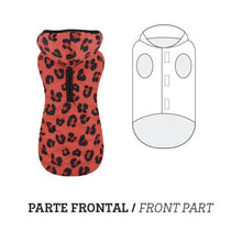 Cargar imagen en el visor de la galería, Chaqueta con capucha Red Leopard
