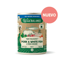 Cargar imagen en el visor de la galería, Wb lata de Cerdo y Merluza para perros 400g - Filosofía BARF
