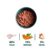 Cargar imagen en el visor de la galería, WB Menú BARF GRANDE de pollo 500g
