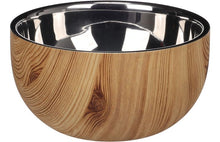 Cargar imagen en el visor de la galería, Comedero diseño bambú y acero inox
